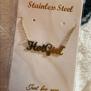 Gold “Hot Girl” necklace
